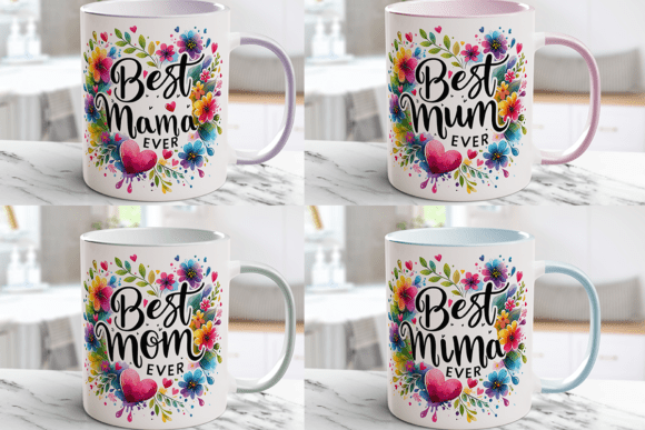 Download Best Mom Mothers Day Mug Wrap Bundle PNG - Bundle Collection
