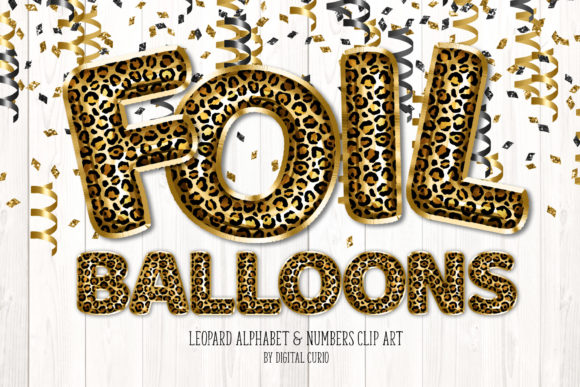 Download Leopard Foil Balloon Alphabet Clipart - Leopard Collection