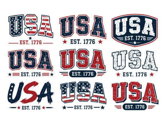 Download USA Est 1776 Logo Bundle - Bundle Collection