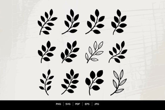 Download Leaf Branch SVG Clipart Bundle - Bundle Collection