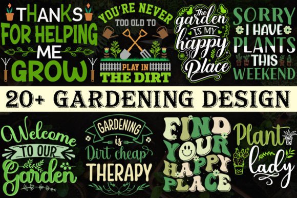 Download Gardening Quote Design Bundle - Bundle Collection