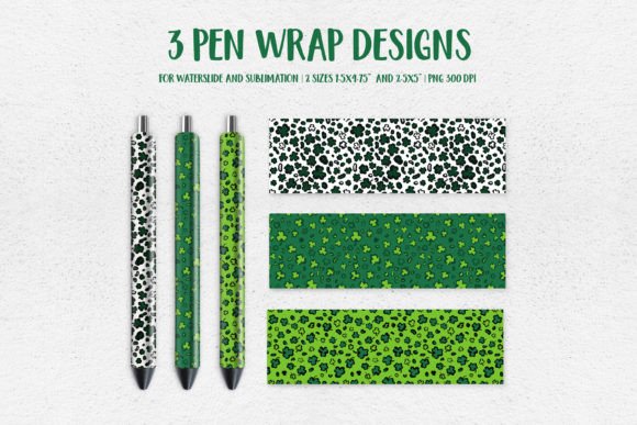 Download St. Patricks Day Leopard Pen Wrap PNG - Leopard Collection
