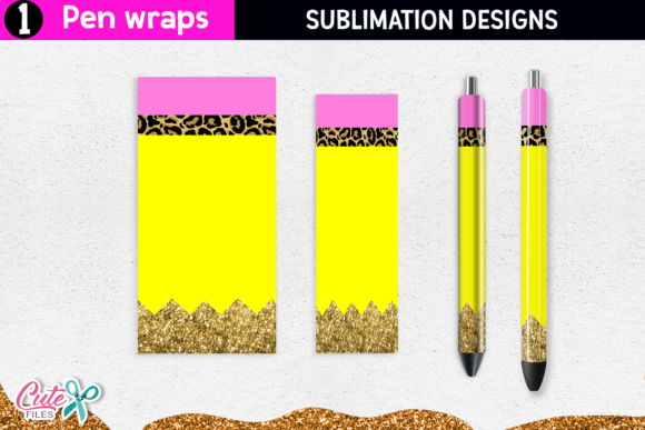Download Leopard Pen Wraps Sublimation Designs - Leopard Collection