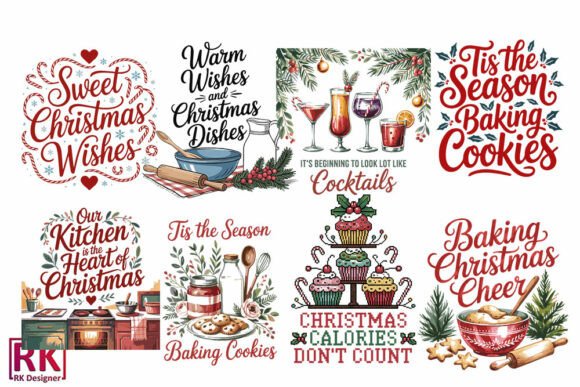 Download Christmas Kitchen Towel SVG Bundle - Bundle Collection
