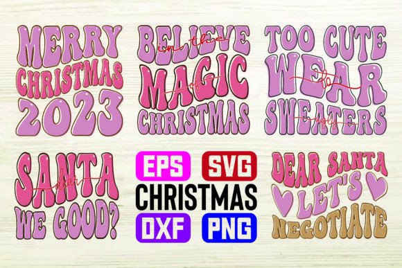Download Christmas Retro Designs Bundle - Bundle Collection