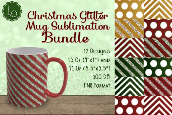 Download Christmas Glitter Mug Sublimation Bundle - Bundle Collection