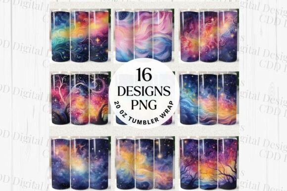 Download 16 Watercolor Tumbler Wraps Bundle - Bundle Collection