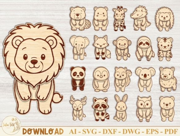 Download Animals Fridge Magnet SVG Bundle - Bundle Collection