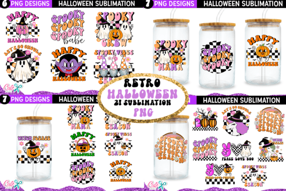 Download Retro Halloween Sublimation Huge Bundle - Bundle Collection