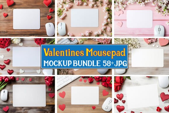 Download Valentines Mousepad Mockup Bundle 13 - Bundle Collection