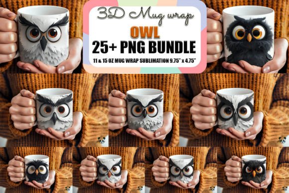 Download Sarcastic Owl Face 3D Mug Wrap Bundle - Bundle Collection