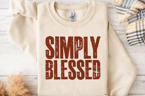 Download Simply Blessed PNG, Fall Sublimation PNG - Blessed png Collection