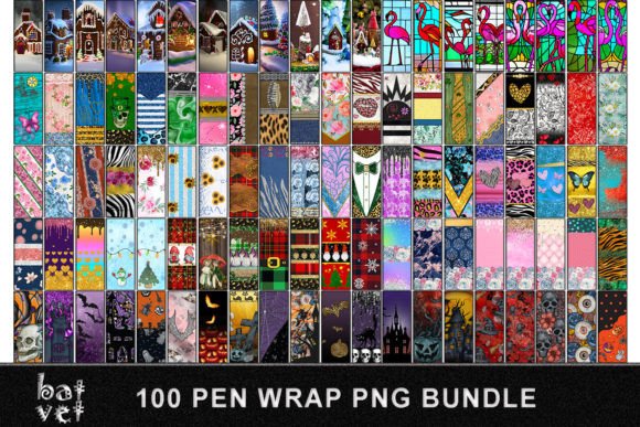 Download Pen Wrap Bundle | Huge Bundle PNG Design - Bundle Collection