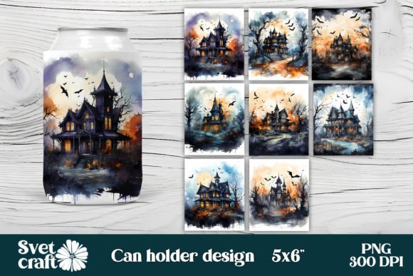 Download Halloween Can Holder Sublimation Bundle - Bundle Collection