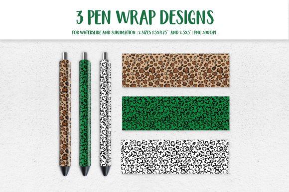 Download St. Patricks Day Leopard Pen Wrap PNG - Leopard Collection