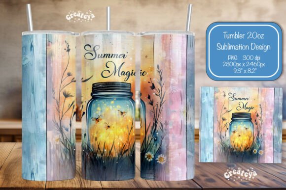 Download Summer Tumbler Wrap PNG Skinny 20oz  - Tumbler wrap png Collection