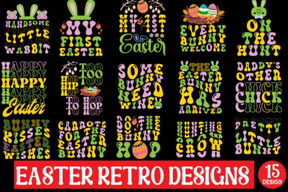 Download Easter Retro Designs Bundle - Bundle Collection