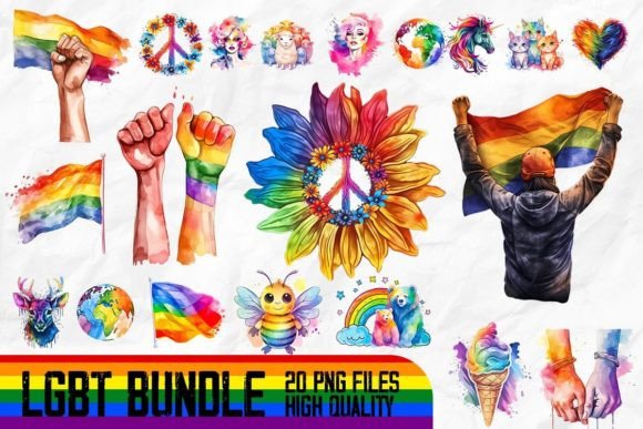 Download Pride Month Design Bundle - Bundle Collection