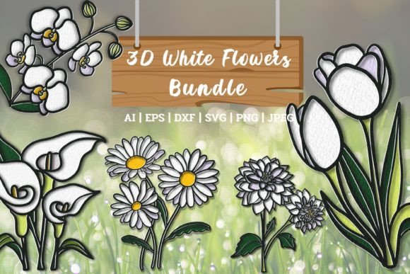 Download 3D Flowers Bundle - Bundle Collection