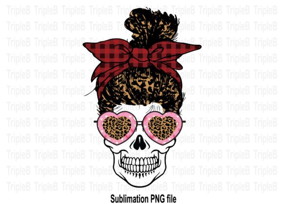 Download Skull Funny Valentine's Day Leopard Hair - Leopard Collection