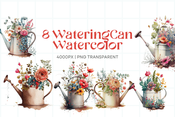Download Watering Can Sublimation Clipart Bundle - Bundle Collection