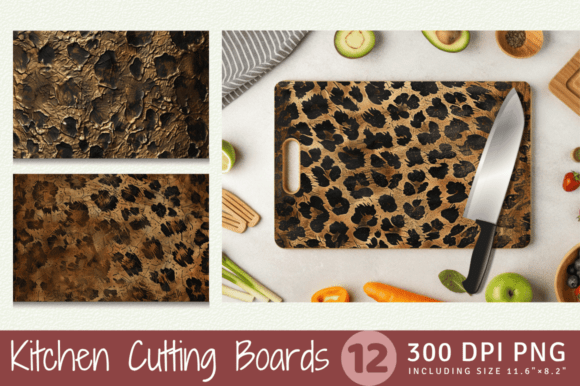 Download Bronze Leopard Cutting Boards Sublimatio - Leopard Collection