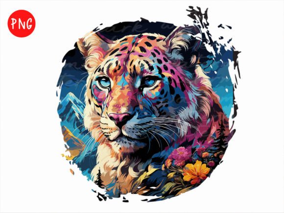 Download Snow Leopard Png, Leopard Retro Sub - Leopard Collection