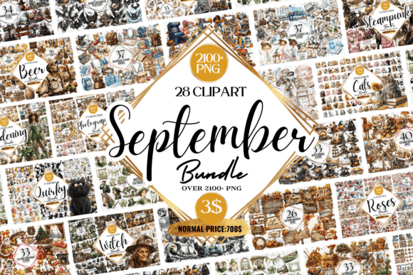 Download The September Clipart Huge Bundle - Bundle Collection