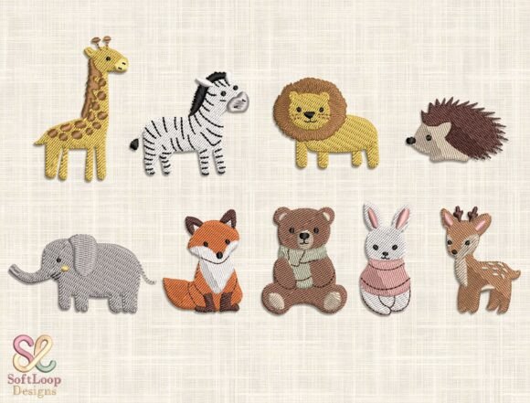 Download Safari Animals Embroidery Bundle - Bundle Collection