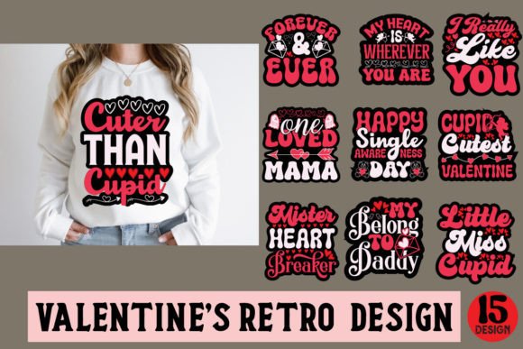 Download Valentine’s Day Retro Designs Bundle - Bundle Collection