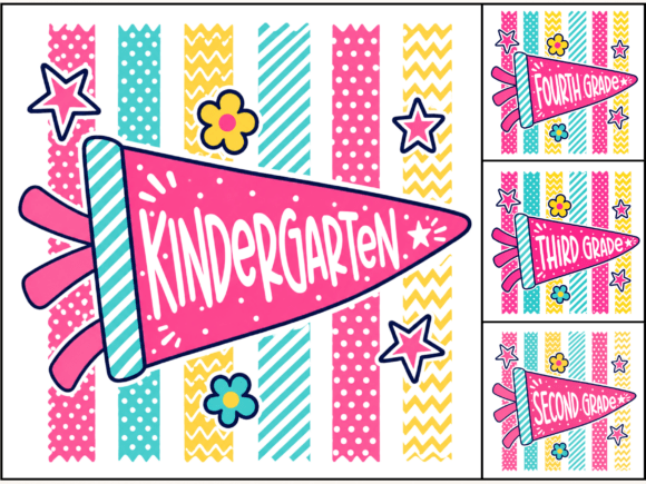 Download Grade Level Pennant PNG Bundle - Bundle Collection
