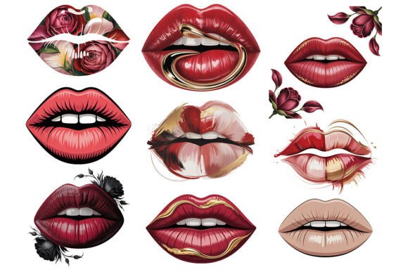 Download Luxury Valentine Lips PNG Bundle - Bundle Collection
