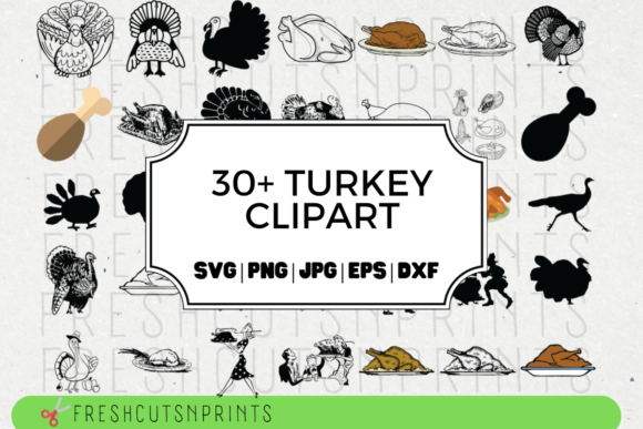 Download Turkey Clipart Designs Bundle - Bundle Collection