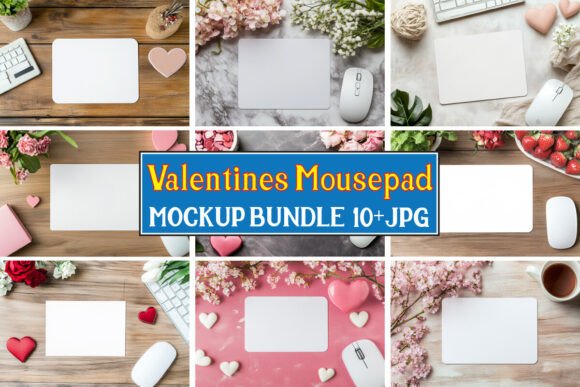 Download Valentines Mousepad Mockup Bundle 07 - Bundle Collection